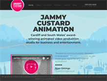 Tablet Screenshot of jammycustard.co.uk
